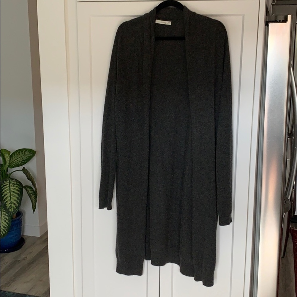 Cashmere oversized duster